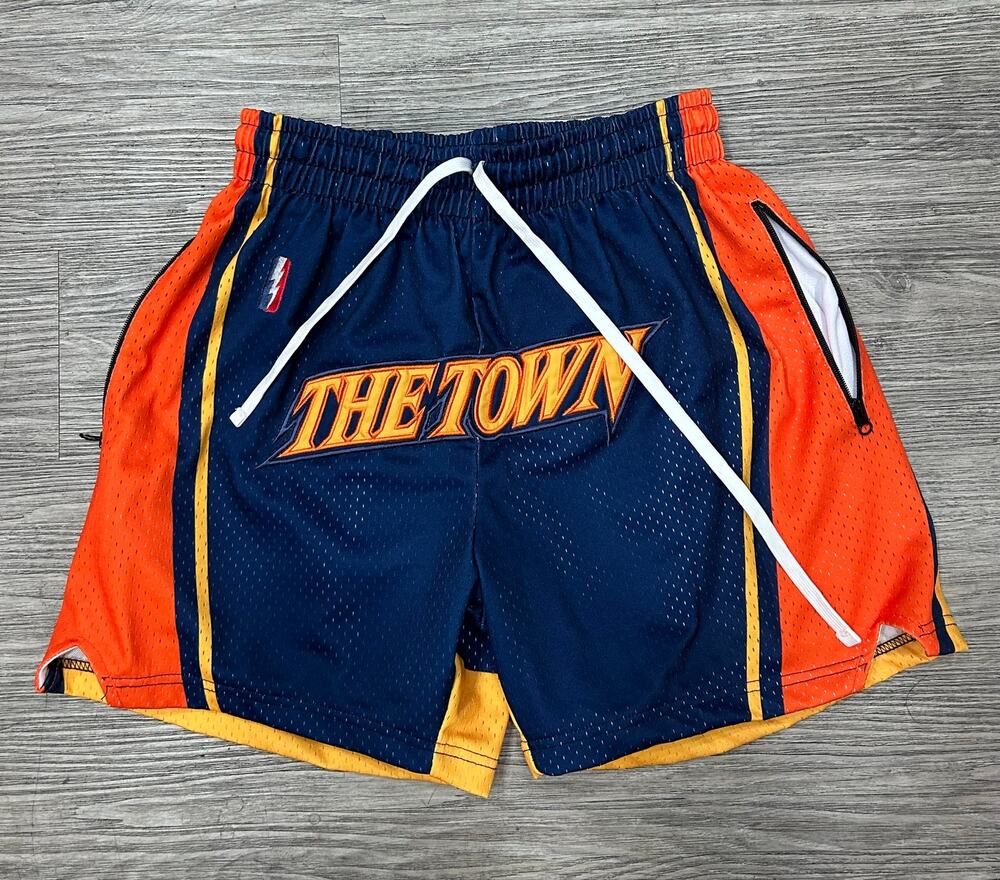 Collect & Select "The Town" Golden State Warriors Mesh Basketball Shorts Men's M